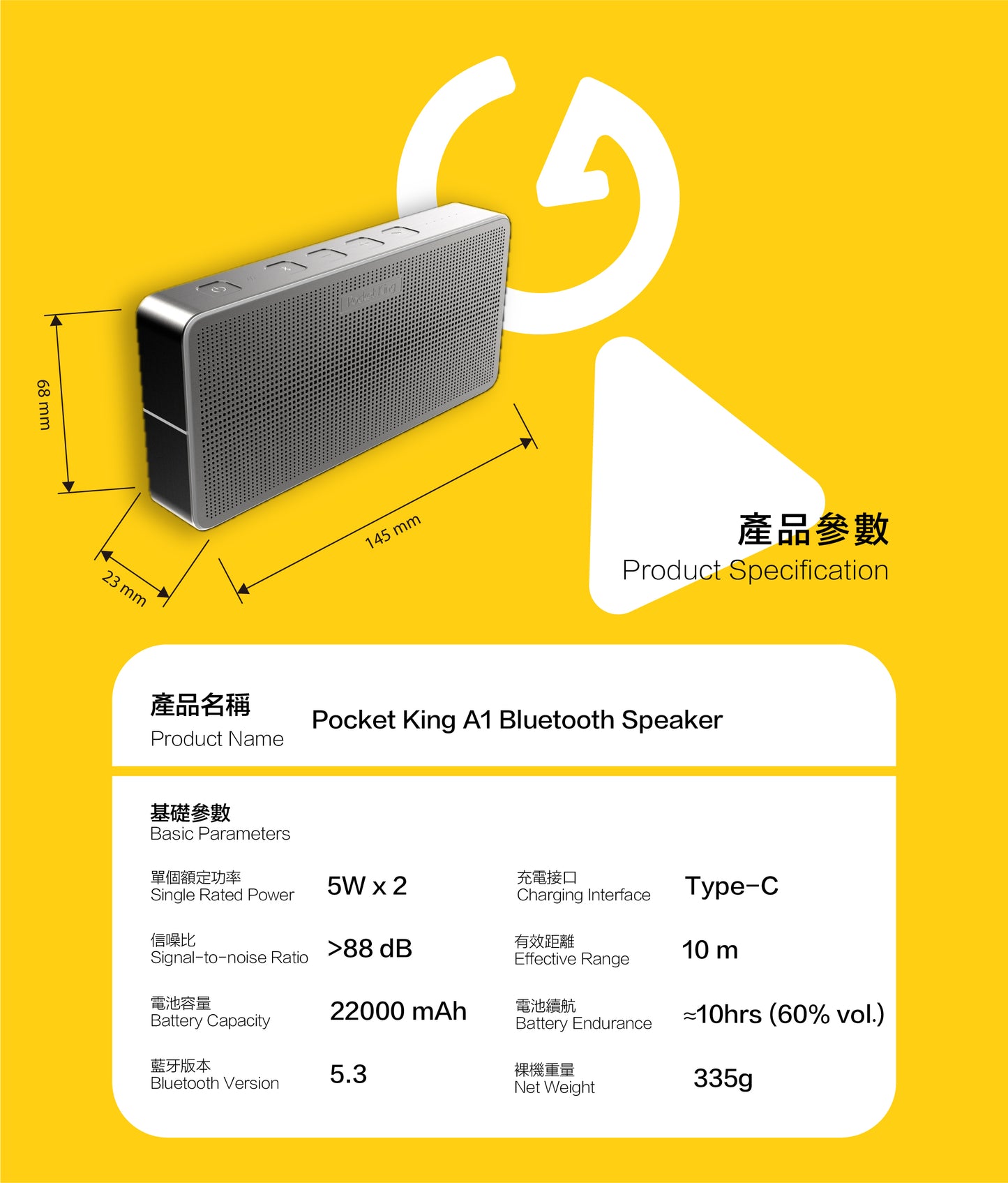 馬年限定特別版|藍牙便攜式喇叭|舞台級音質 口袋尺寸|超薄設計|IPX7 防水|優質工藝